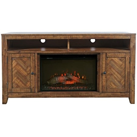 Fairview Media Console with Fireplace