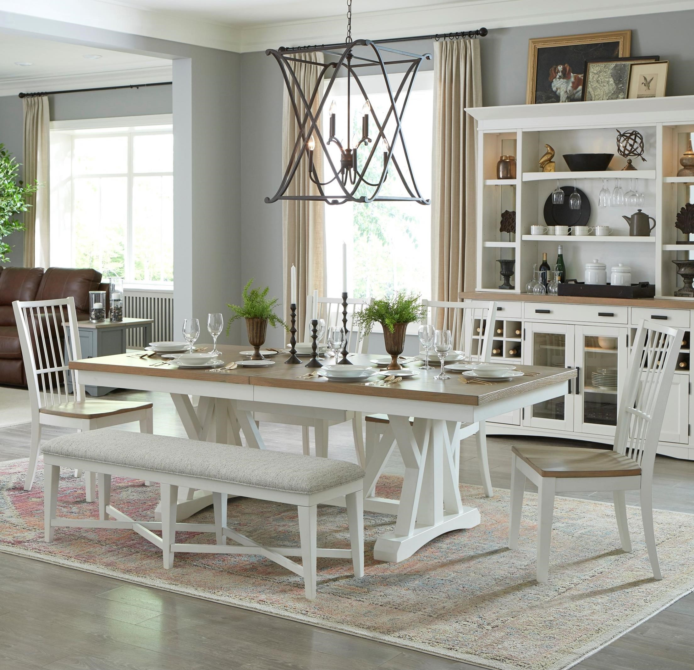 9 piece farmhouse 2024 dining room set