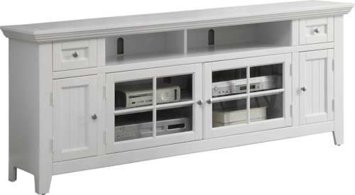Coastal 72" TV Console with Cord Management