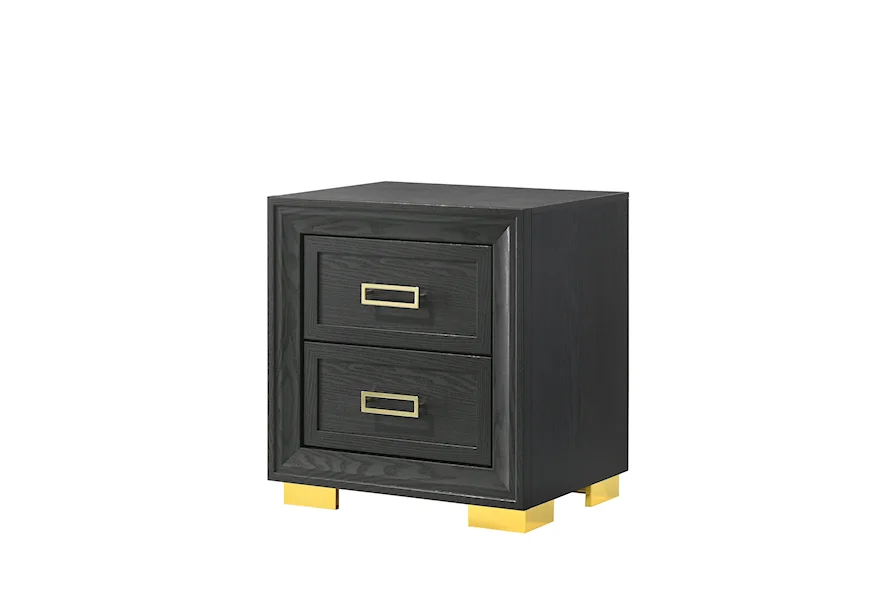 Pepe 2-Drawer Nightstand by Crown Mark at Royal Furniture