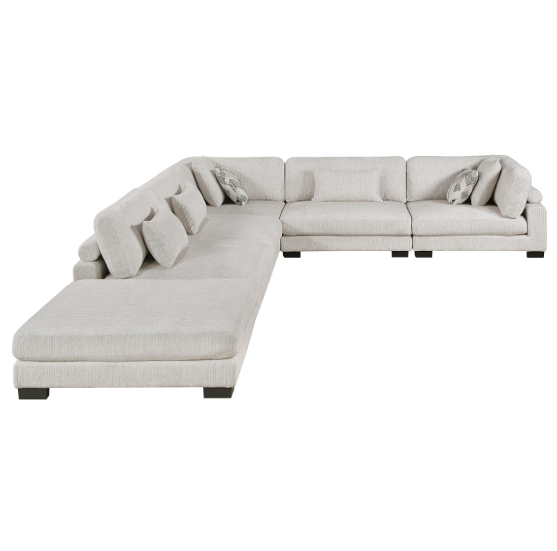 6-Piece Sectional Sofa with Ottoman