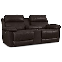 Finley Casual Power Reclining Console Loveseat with USB Ports