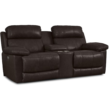 Finley Casual Power Reclining Console Loveseat with USB Ports