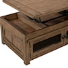 Liberty Furniture Pinebrook Ridge Lift-Top Cocktail Table