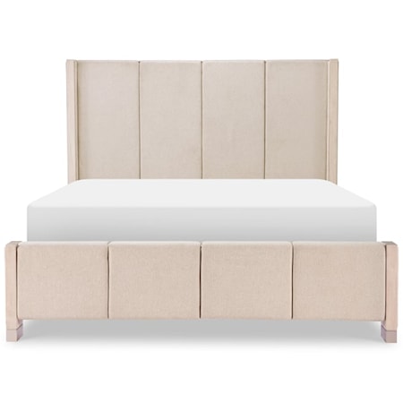 Contemporary California King Upholstered Bed