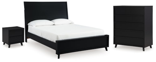 Queen Panel Bed, Chest And Nightstand