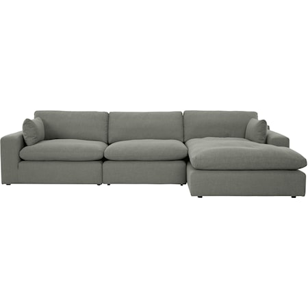 3-Piece Sectional with Chaise