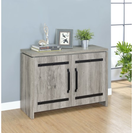 DRIFTWOOD GREY 2 DOOR ACCENT | CABINET