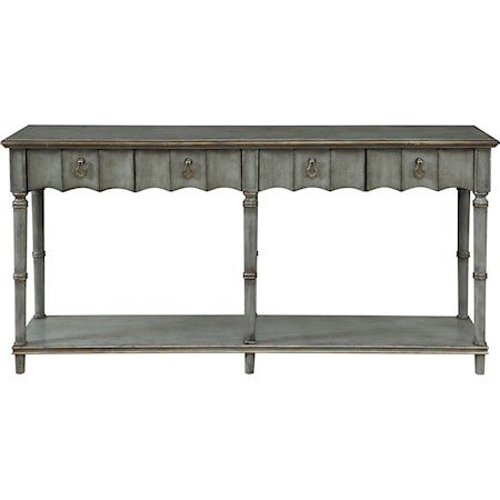 4-Drawer Console Table