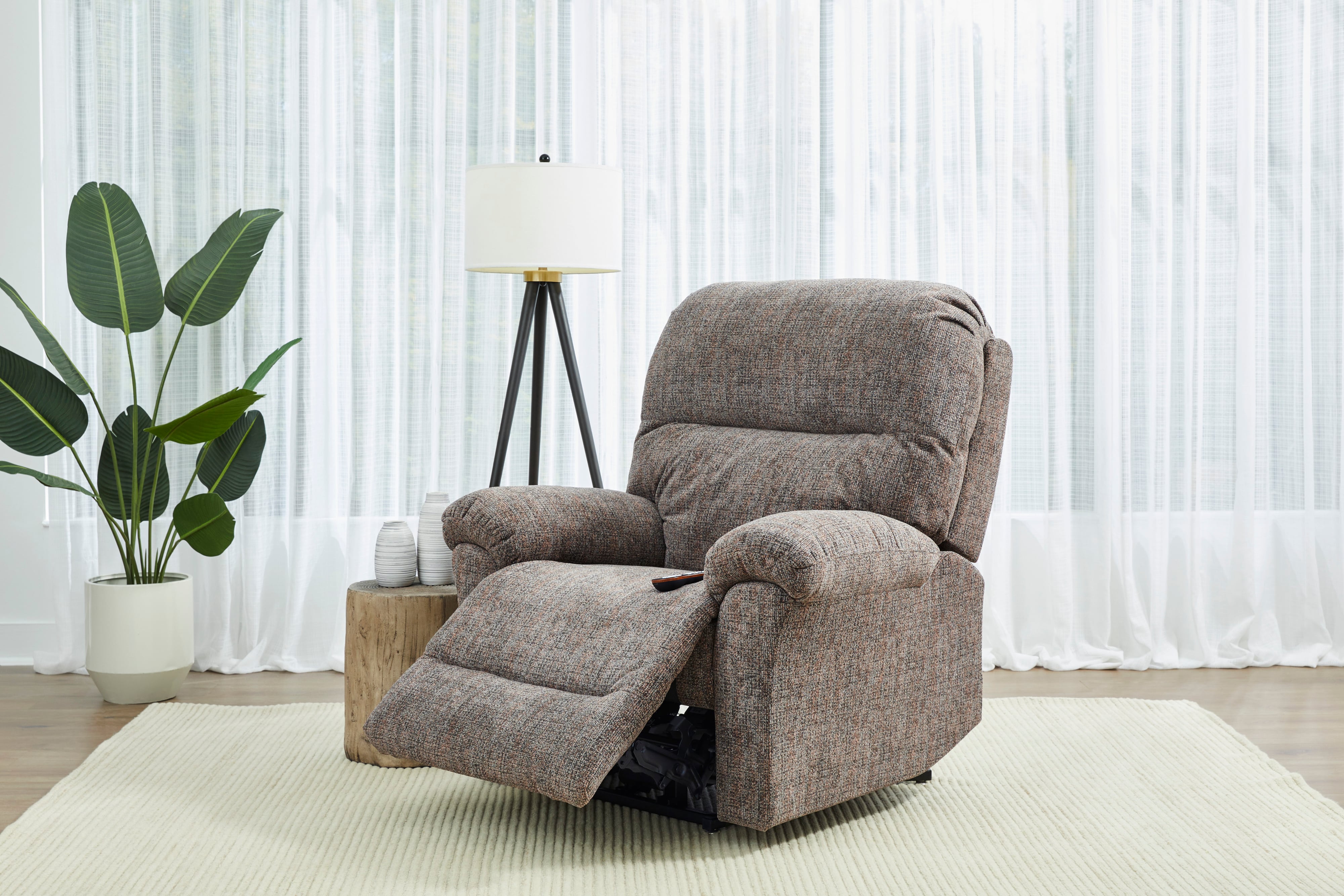 Best Home Furnishings Badge Power Head Tilt Zero Gravity Recliner