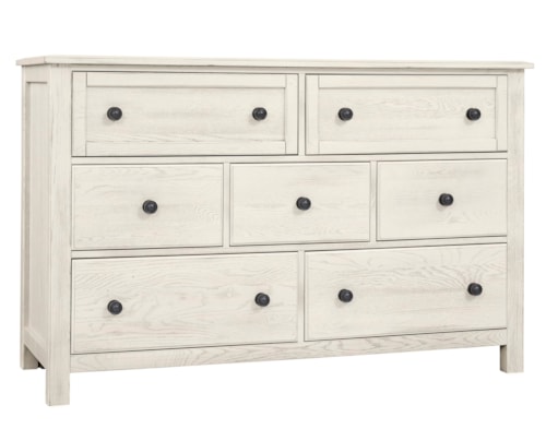 Farmhouse 7-Drawer Dresser with English Dovetail Construction
