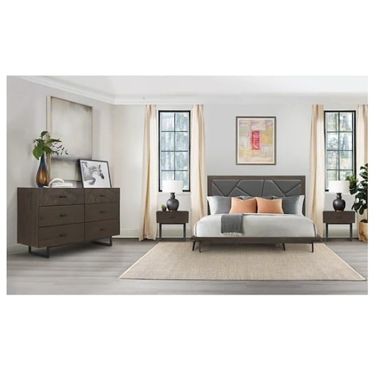 Armen Living Marquis Queen Platform Bed