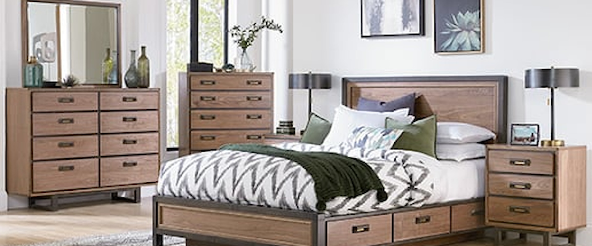 Industrial 5-Piece Bedroom Set