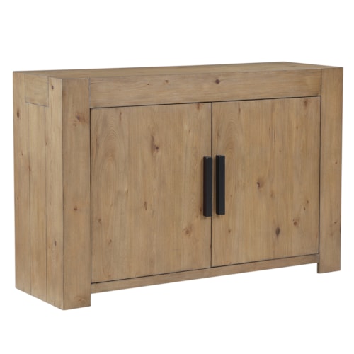 Casual 2-Door Server with Adjustable Shelves