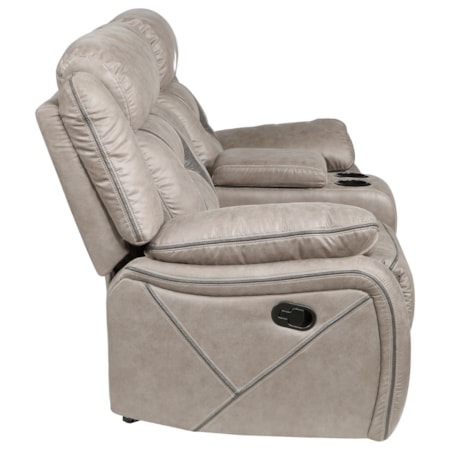 Manual Reclining Glider Loveseat