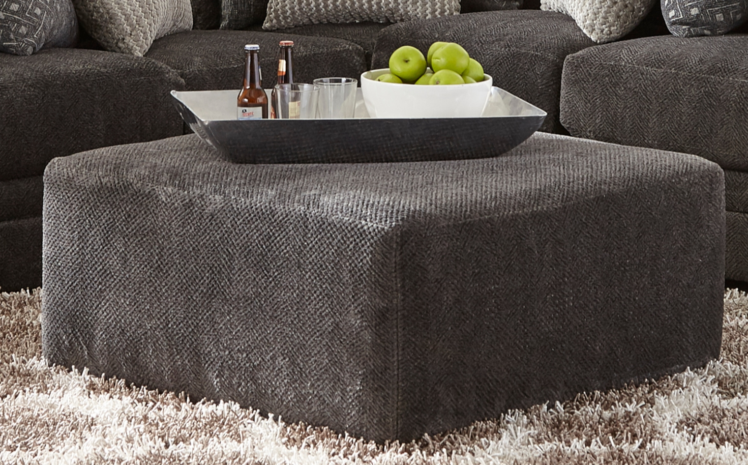 Jackson Furniture Mammoth Square Cocktail Ottoman