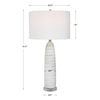 Uttermost Levadia Levadia Matte White Table Lamp