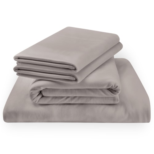 Queen Tempur Rayon From Bamboo Sheet Set Cool Gray Linens