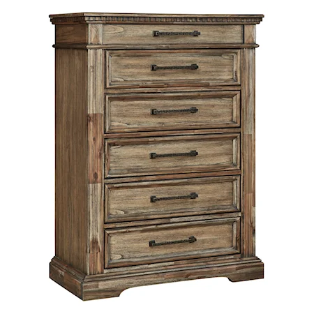 Chest of Drawers with Dentil Molding