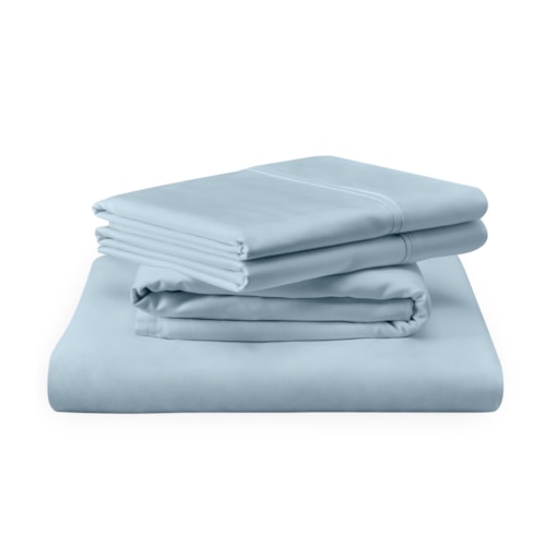 Queen Tempur-Adapt Luxe Egyptian Cotton Sheets - Sleepy Blue Sheets