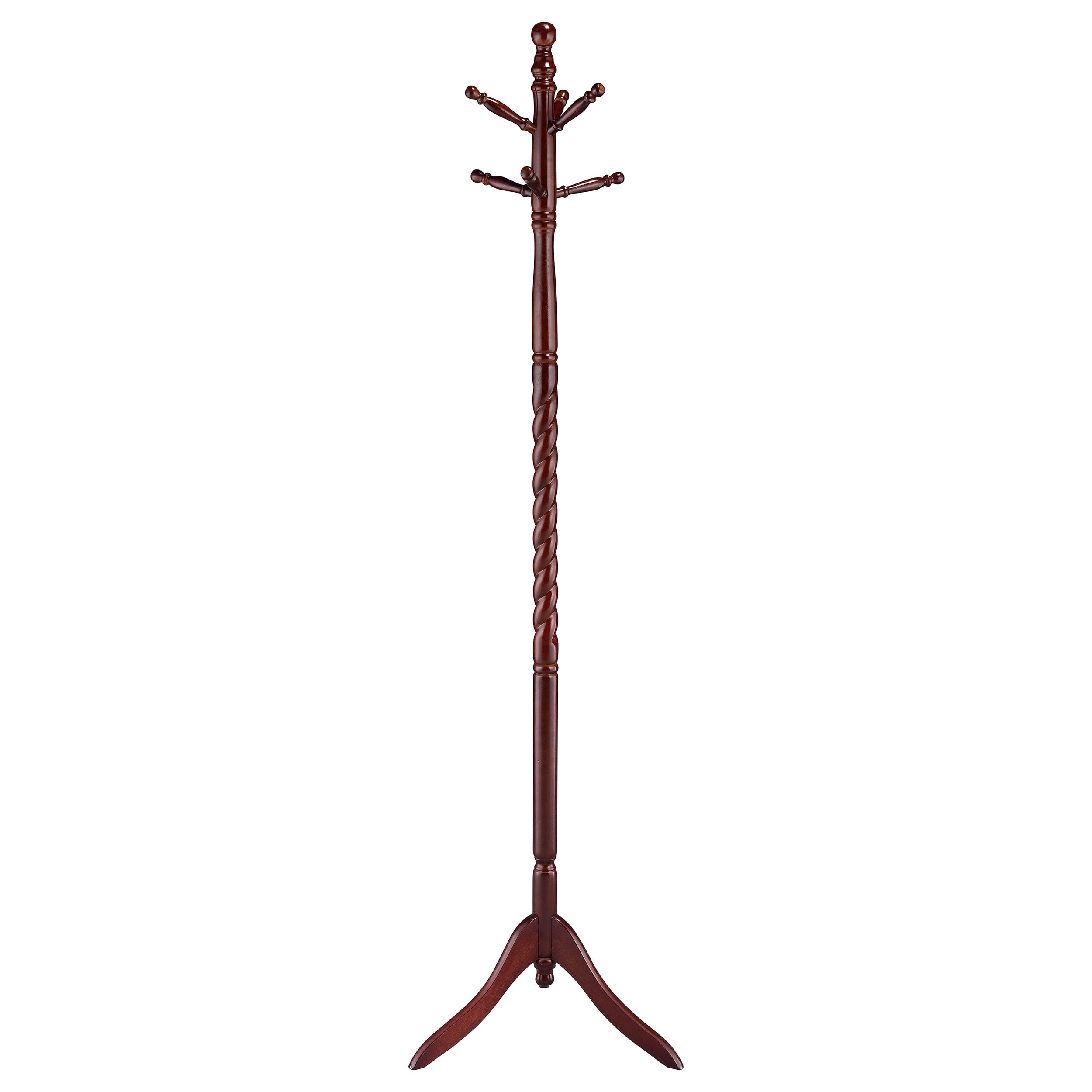 Freestanding Wood Coat Rack Hat Hanger
