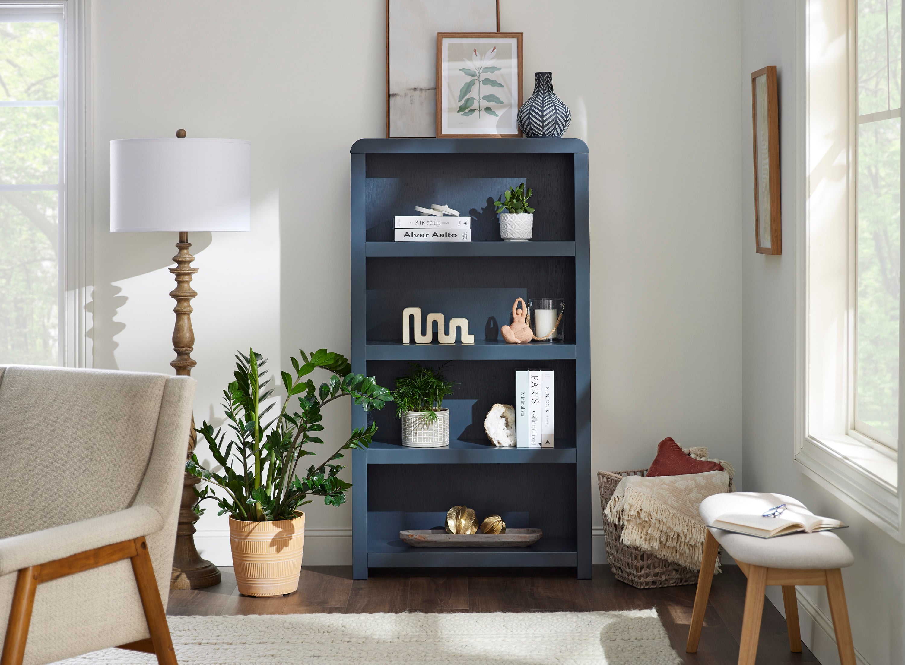 4-Shelf 60" Bookcase