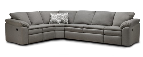 Casual 5-Piece Reclining Sectional Sofa