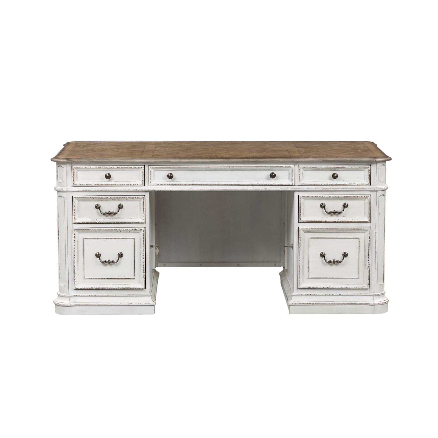 Liberty Furniture Magnolia Manor 5-Piece Complete Desk Set
