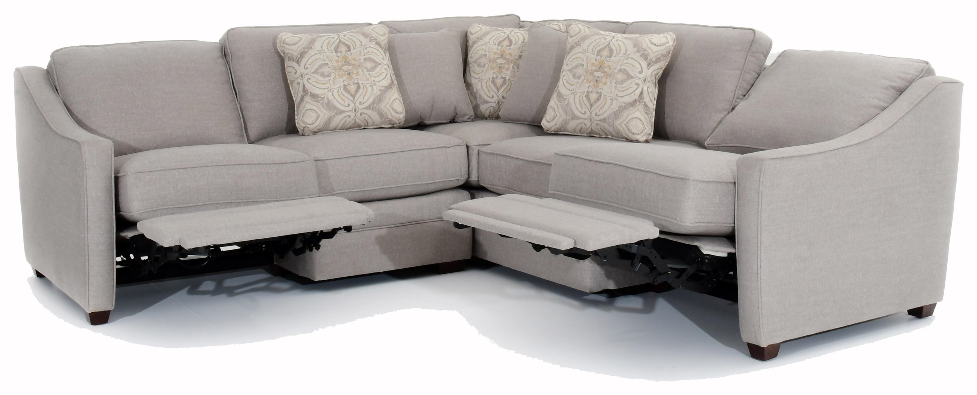 Custom 2 Pc Sectional w/ Recliners