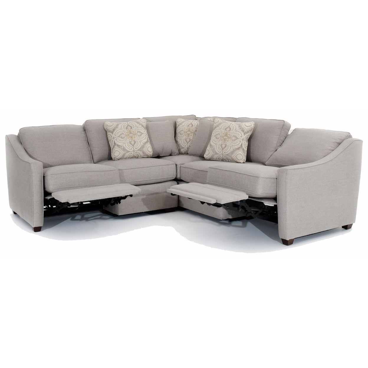 Hickory Craft F9 Series Custom 2 Pc Sectional w/ Recliners