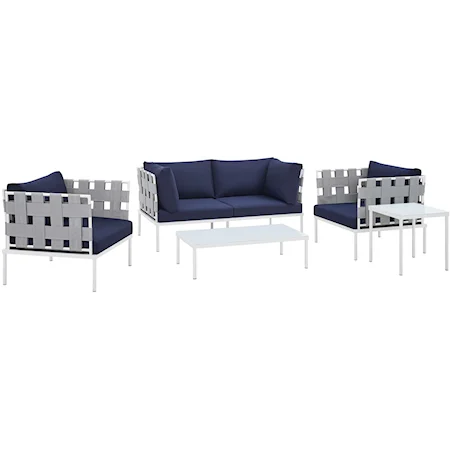 Outdoor 5-Piece Aluminum Furniture Set