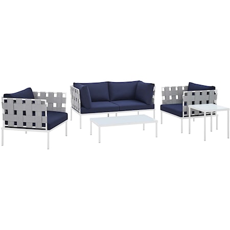 Outdoor 5-Piece Aluminum Furniture Set