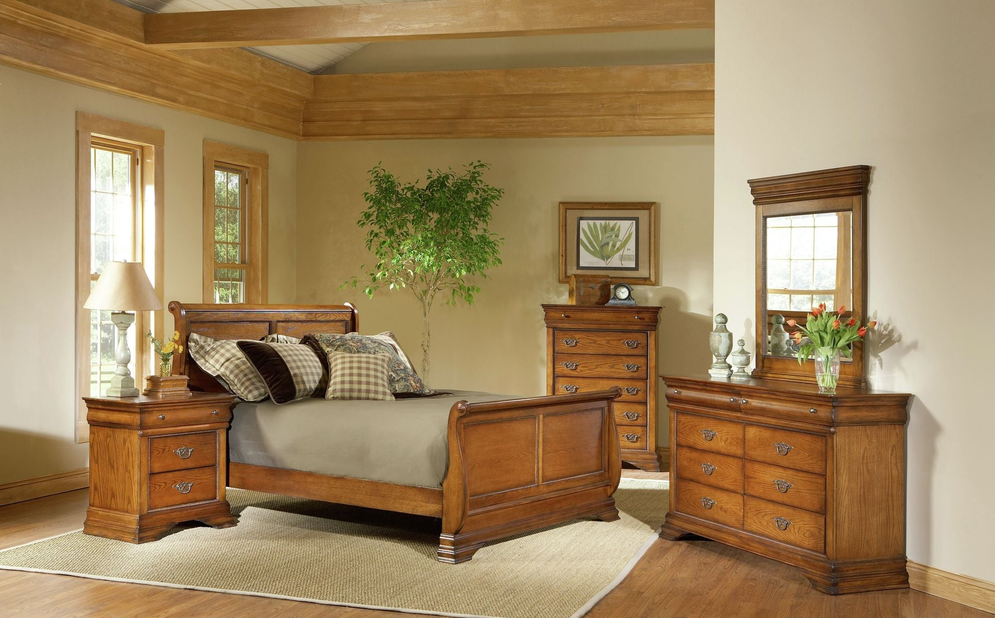 Elements Shenandoah LSE600CH Rustic 6Drawer Bedroom Chest Royal