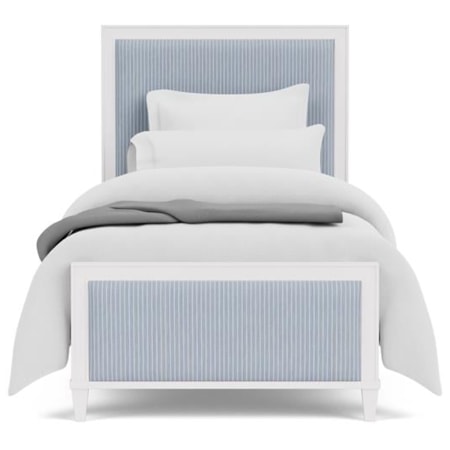 Twin Upholstered Panel Bed