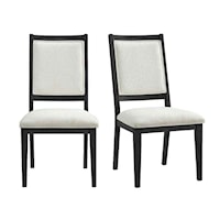Contemporary Square Back Dining Chair