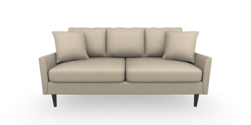 Mid-Century Modern Sofa With Reversible Seat Cushions