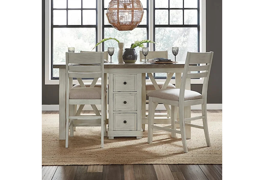 Amberly Oaks 5-Piece Dining Set by Liberty Furniture at H & F Home Furnishings