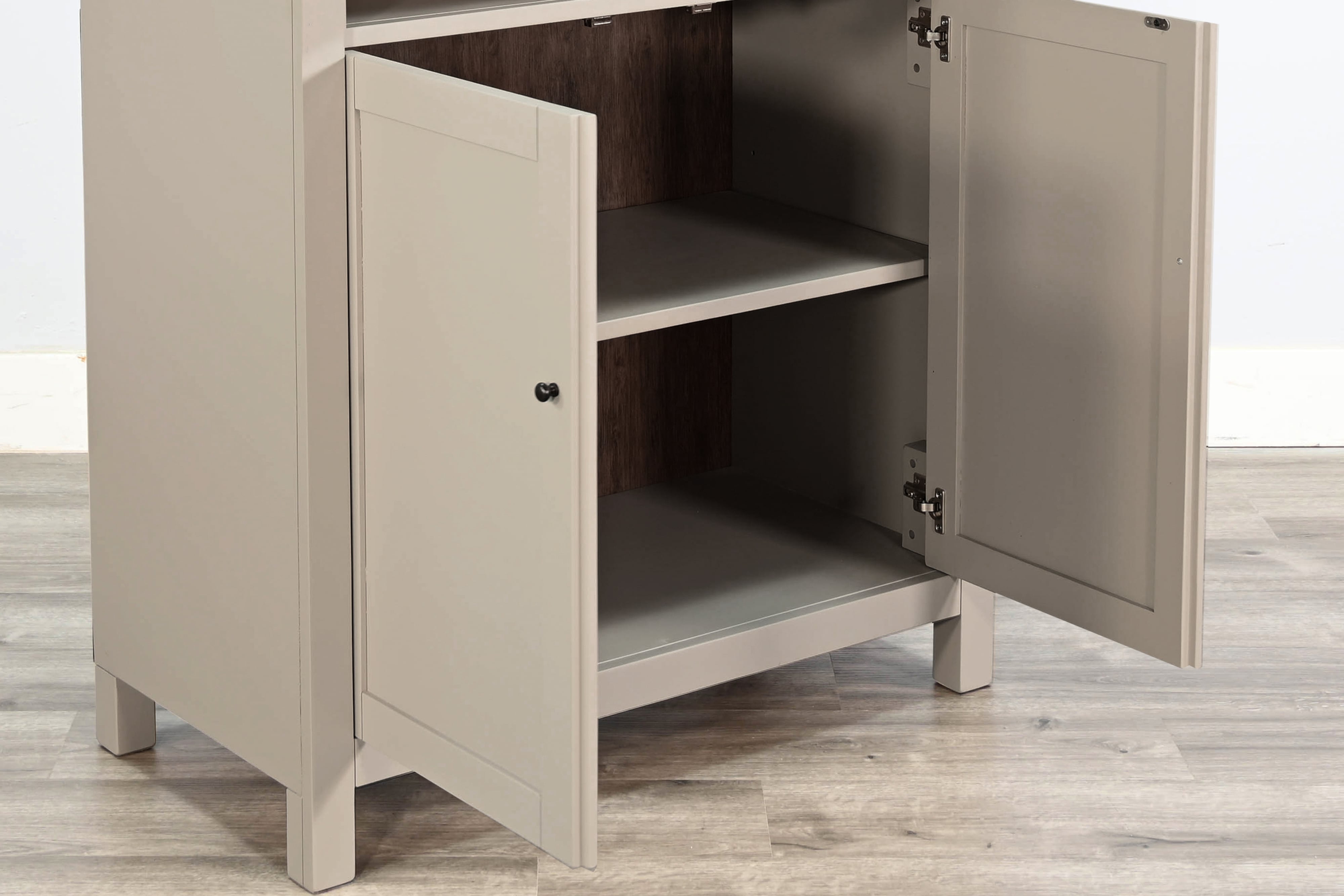 Arched Display Cabinet with Doors