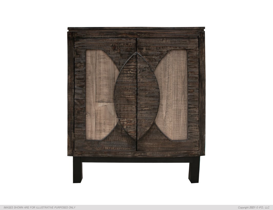 International Furniture Direct Cosalá IFD8081BFFBN Rustic Brown 2Door