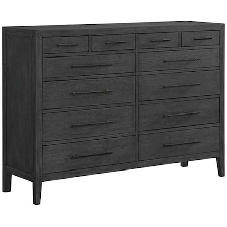 Contemporary 12-Drawer Dresser