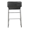 Moe's Home Collection Starlet Starlet Counter Stool Onyx Black Leather -M2