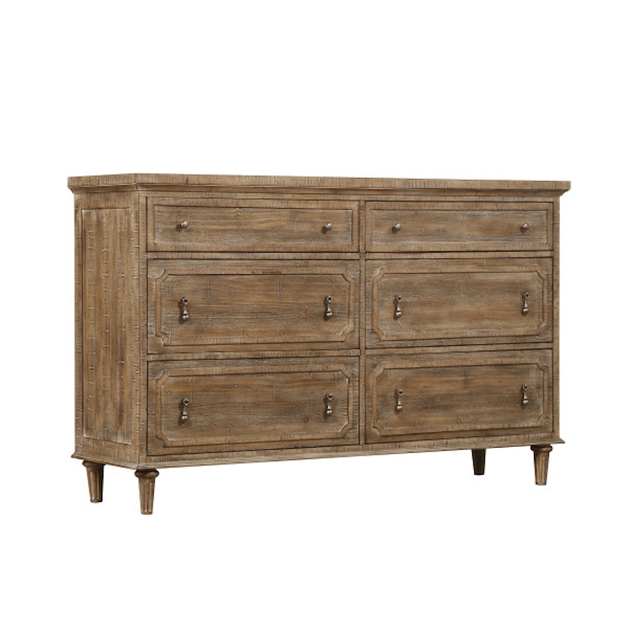 Emerald Interlude 6-Drawer Dresser with Sandstone Finish