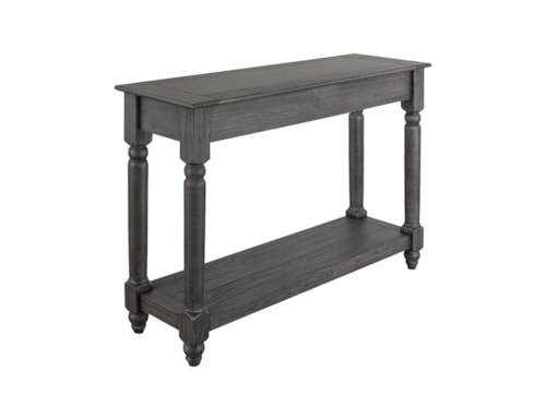 Transitional Sofa Table with Shelf