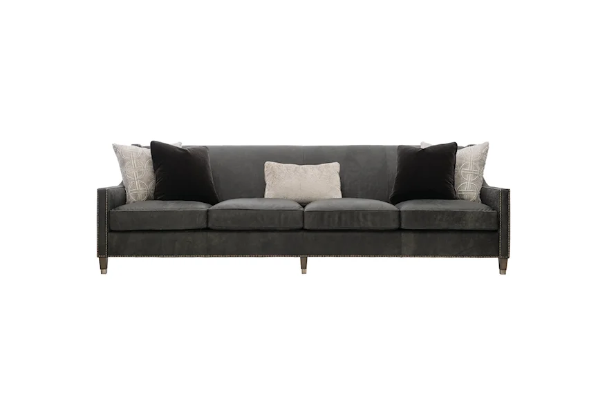 Interiors Palisades Leather Sofa by Bernhardt at Baer's Furniture