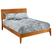 Queen Modern Platform Solid Wood Bed