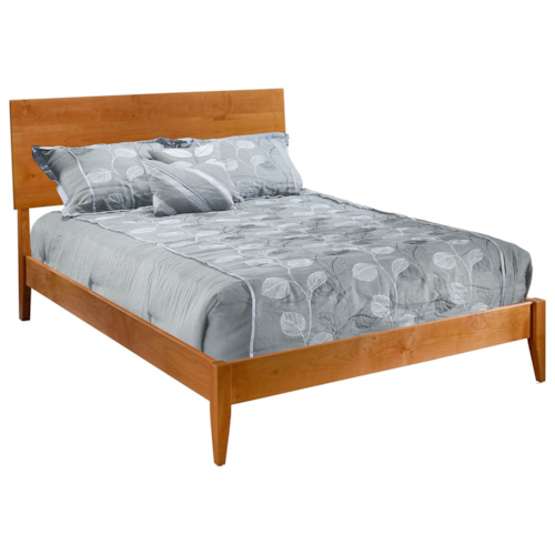 Queen Modern Platform Solid Wood Bed