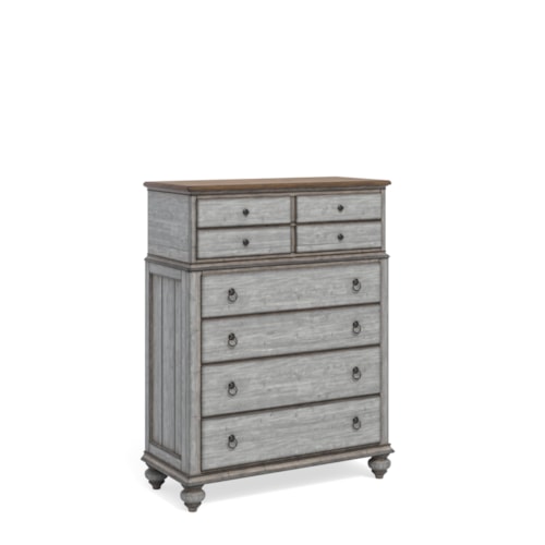 Relaxed Vintage Chest of Drawers with Felt-Lined Top Drawer