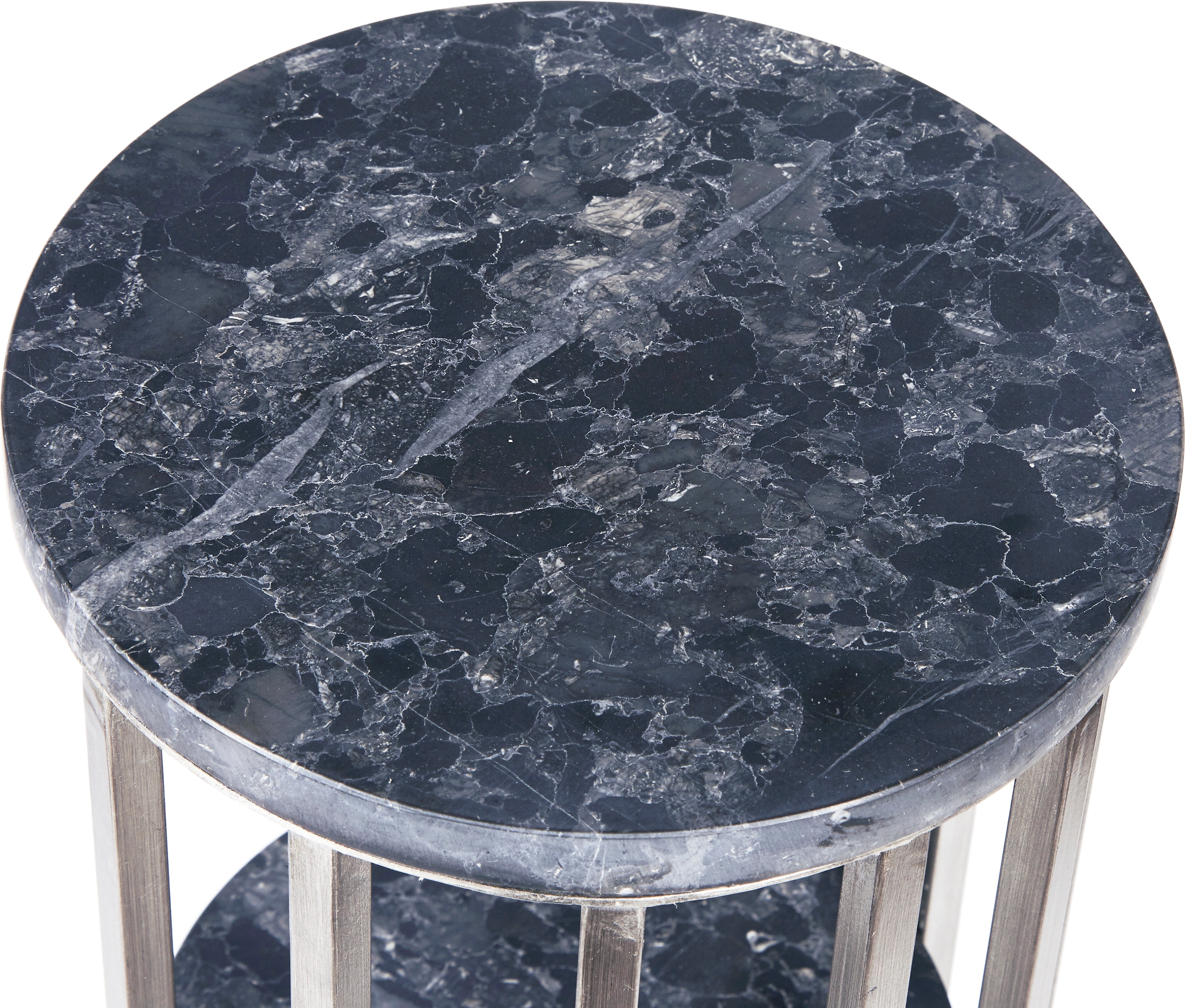 Marble and Metal Spot Table