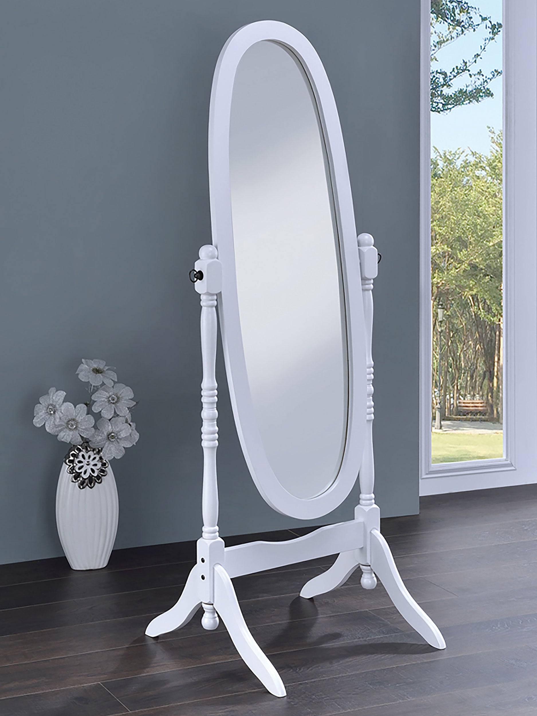 Wood Adjustable Full Length Cheval Mirror