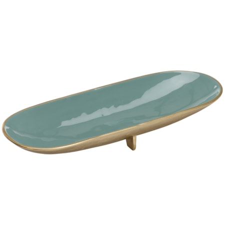 Footed Enameled Bowl